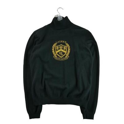 Tweedehands - dames zwarte coltrui sweater - als nieuw