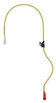 PETZL Microflip 5,5 m Seil – Gelb, hohe Sichtbarkeit, Stahldrahtkern