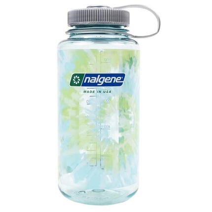 Bouteille Nalgene Wide Mouth 946 ml Tritan Renew 50% recyclé Tie-Dye Seafoam