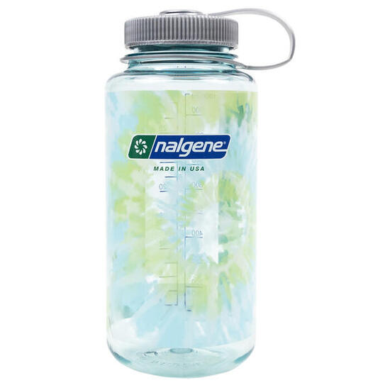 Bouteille Nalgene Wide Mouth 946 ml Tritan Renew 50% recyclé Tie-Dye Seafoam