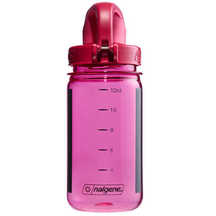 Bouteille enfant Nalgene OTF 12 oz rose motif panda, bouchon étanche silicone