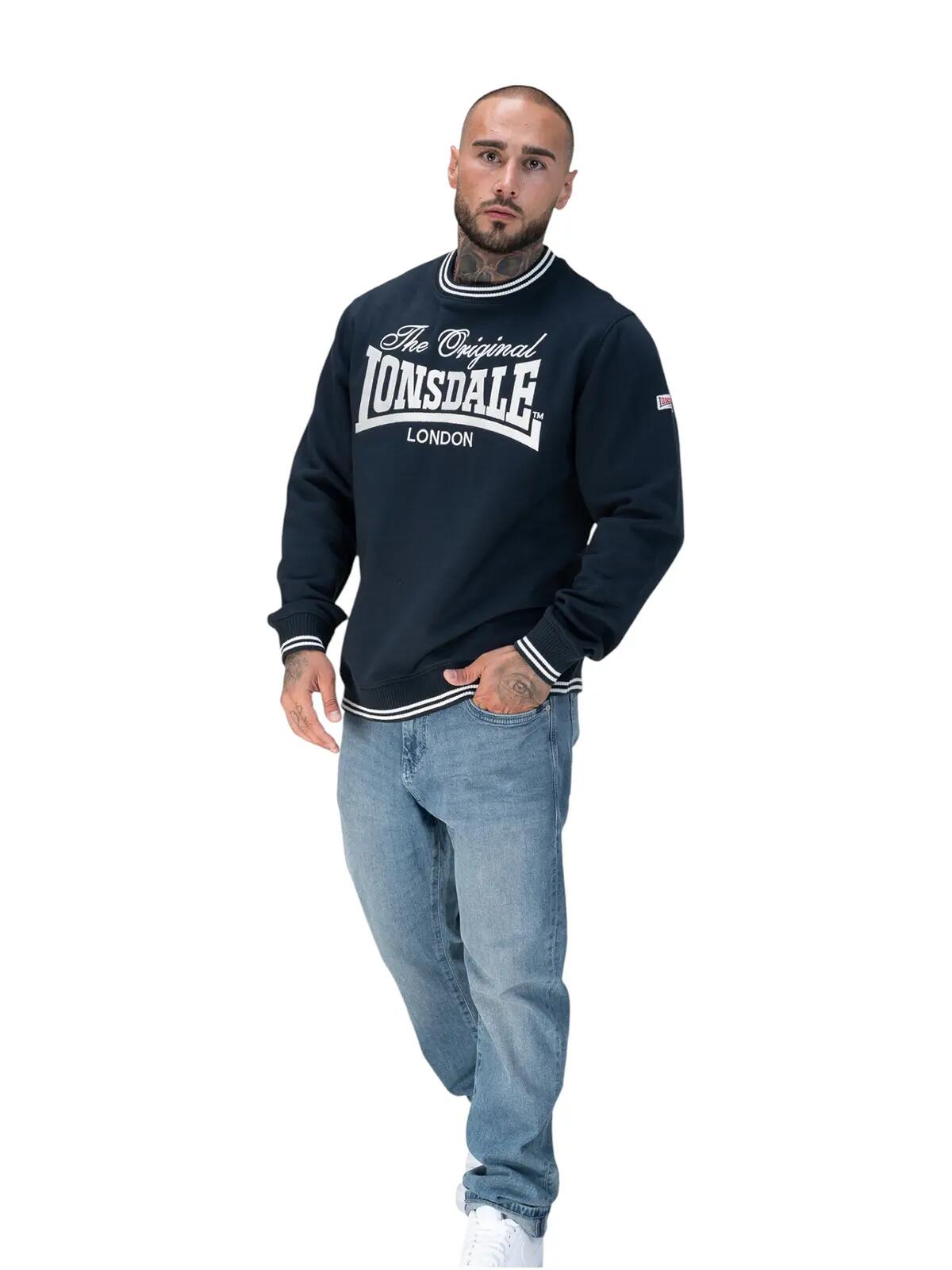 Lonsdale Herren Sweatshirt Clifton dunkelblau 3/6