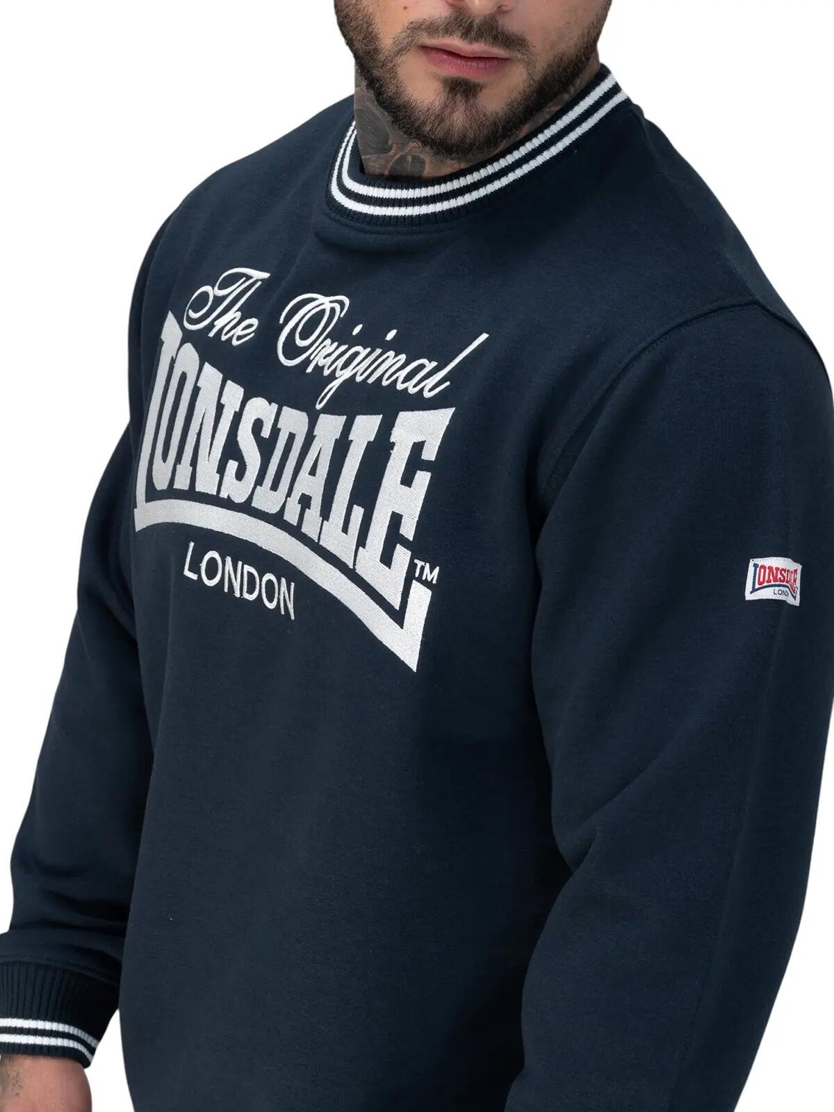 Lonsdale Herren Sweatshirt Clifton dunkelblau 6/6