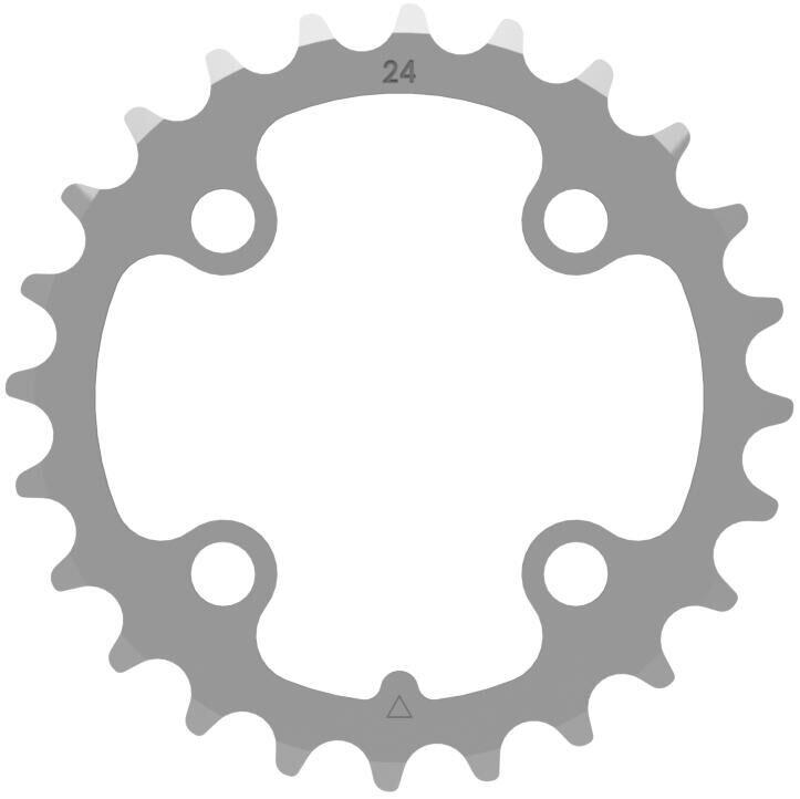 CON-TEC CONTEC c.drive corona 24 denti 64 mm argento.