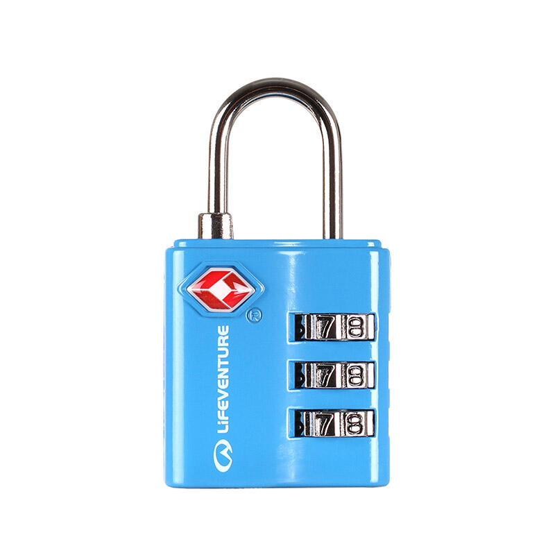 Lifeventure - Serrure Tsa Lifeventure 3 Chiffres Compacte Alliage Zinc Anse Acier 73 G - Cadenas - Bleu - No Size - Decathlon