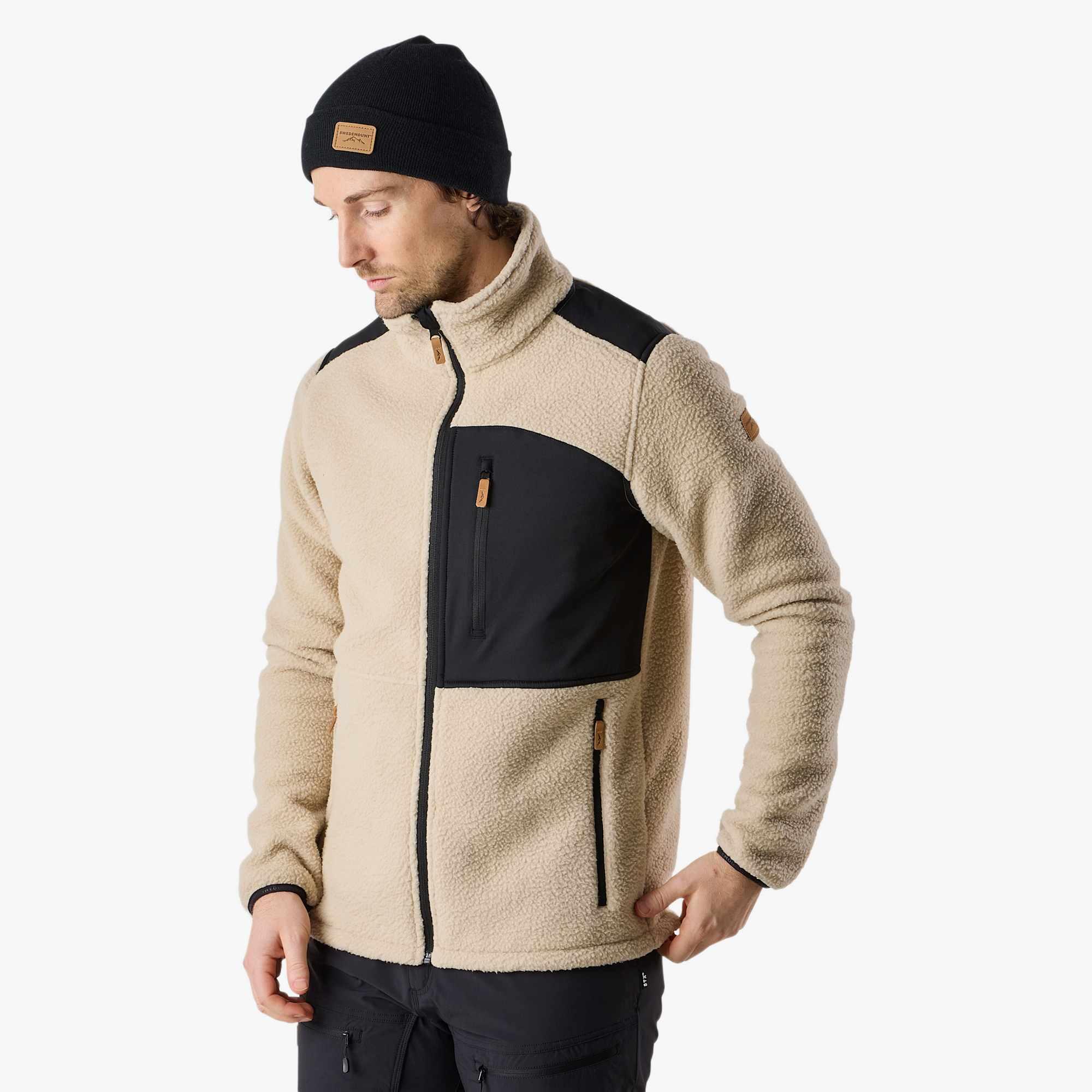Bluza Polarowa Rozpinana Wędrówki Mężczyzna Nordkap Regularny Krój 4/7