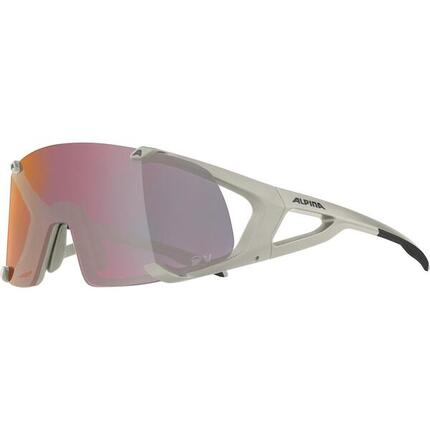 Olympische Sportbekleidung Alpina Sports Brille Hawkeye Qv Grau