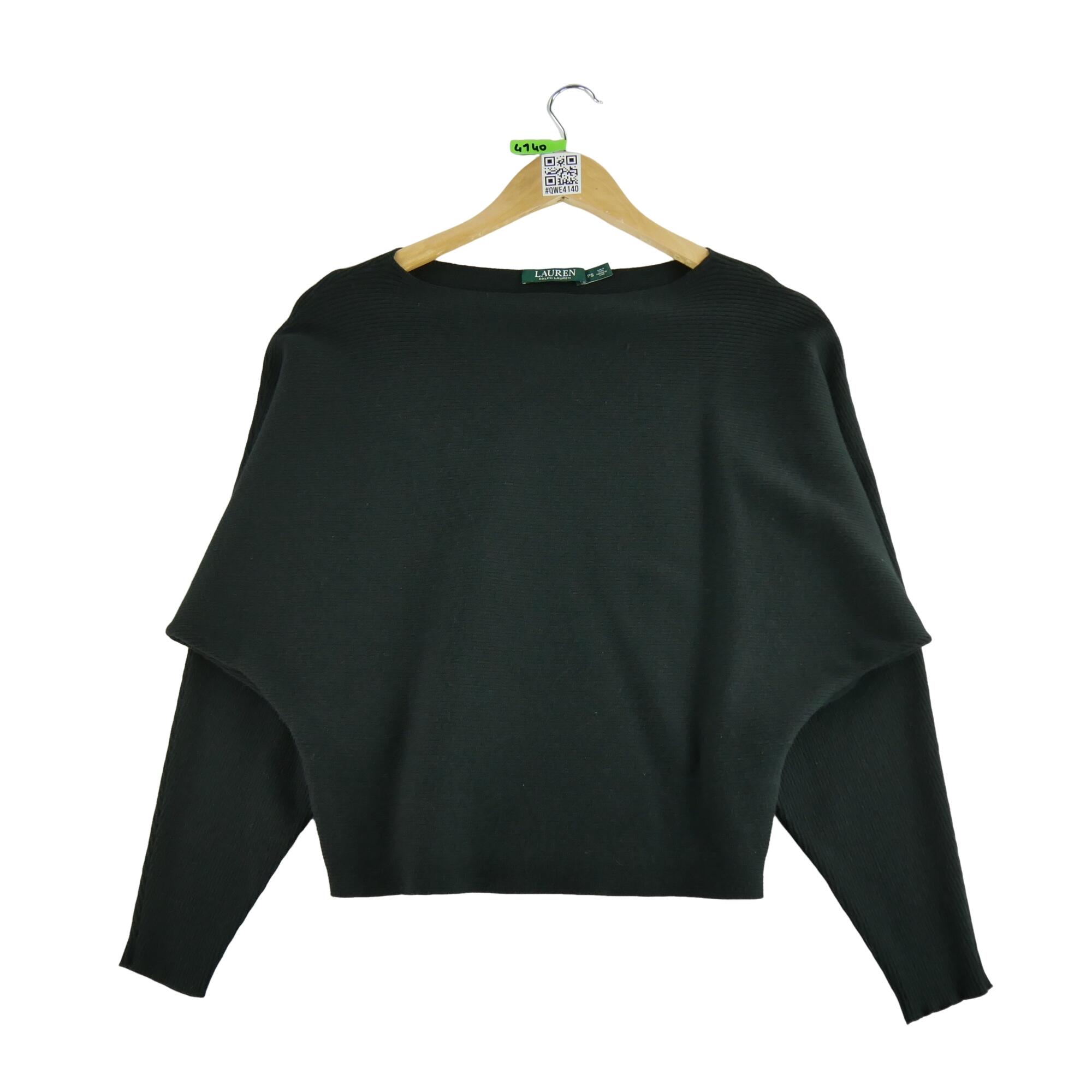 RALPH LAUREN Reconditionné - Pull Femme Noir - Très Bon État