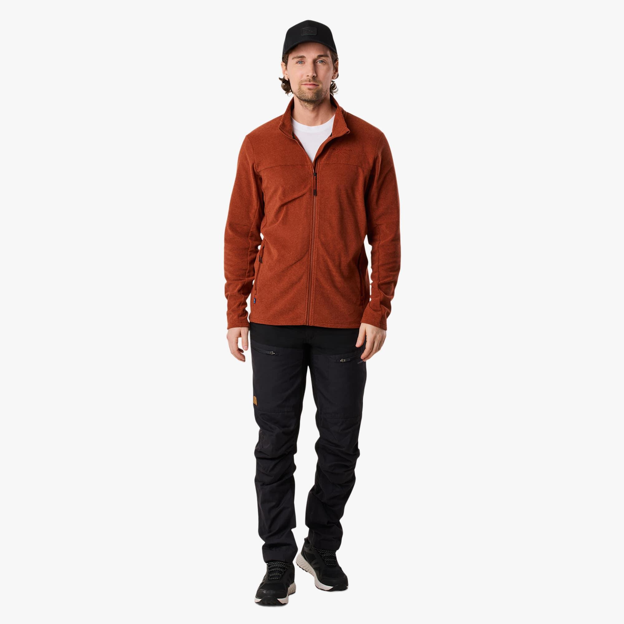 Heren hiking fleece lange mouw met rits Lofoten Fleece 3/7