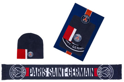 Coffret bonnet écharpe PSG - Collection officielle PARIS SAINT GERMAIN
