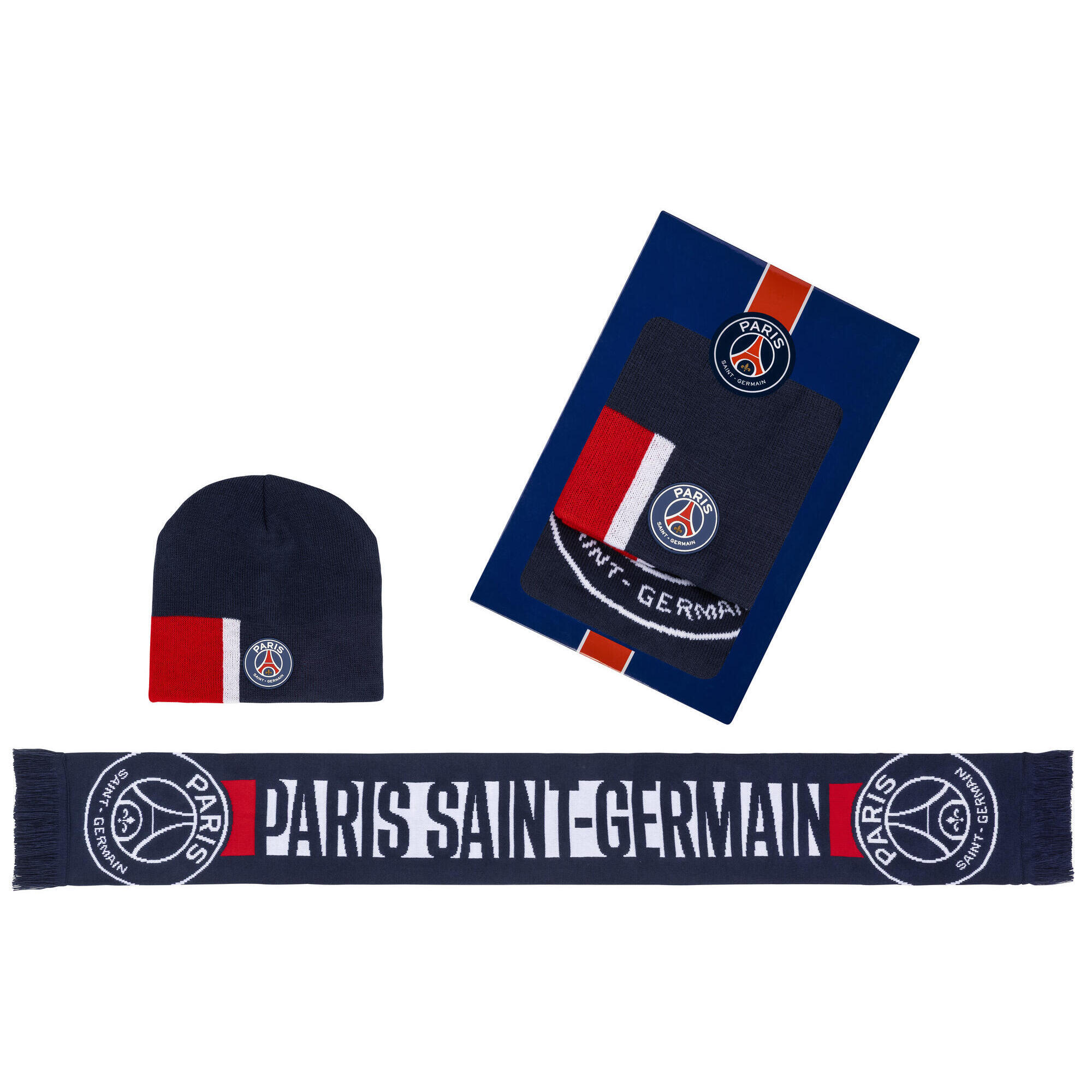 Paris Saint Germain - Coffret Bonnet Écharpe Psg - Collection Officielle Paris Saint Germain - Bonnet - Bleu - Decathlon
