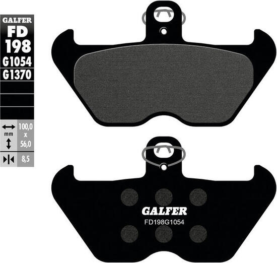 Galfer remblokken fd198 brake pad fd198 g1054 organic