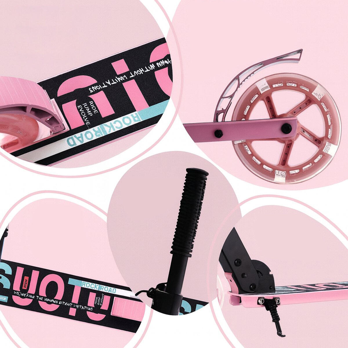 Suotu Kinderstep Zwart/Roze 4/8