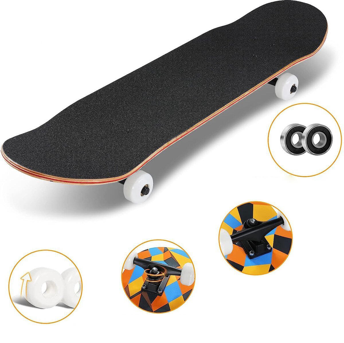 Suotu Skateboard Diamond blauw 3/5