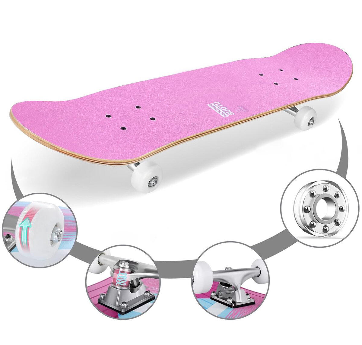Suotu Skateboard Roze 3/5