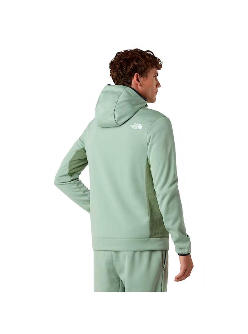 Felpe in pile per uomo The North Face Mountain Athletics Verde 2/6