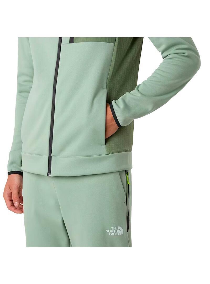 Felpe in pile per uomo The North Face Mountain Athletics Verde 4/6