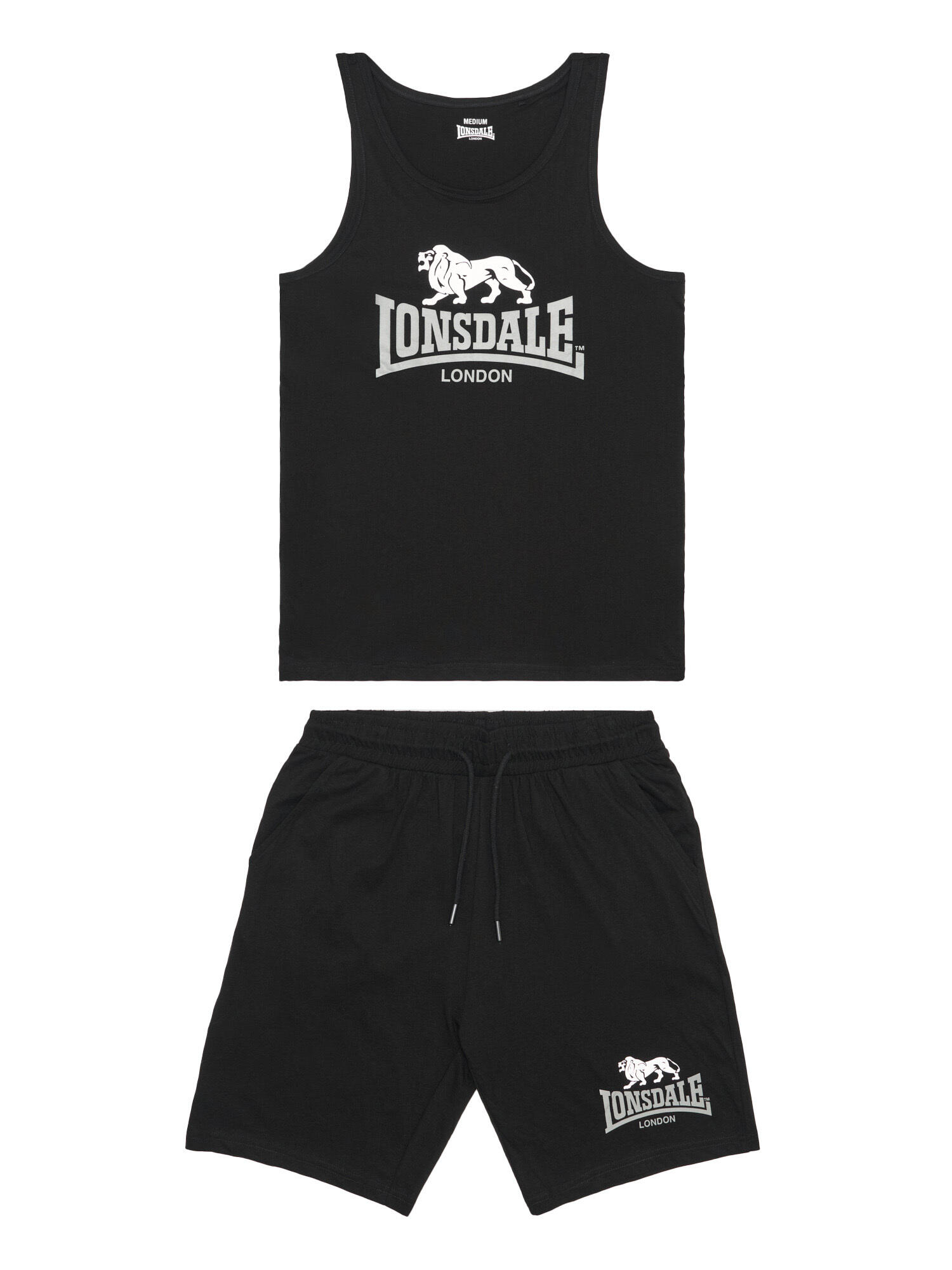 Conjunto de camiseta de tirantes y pantalón corto Lonsdale Polmood 2/7