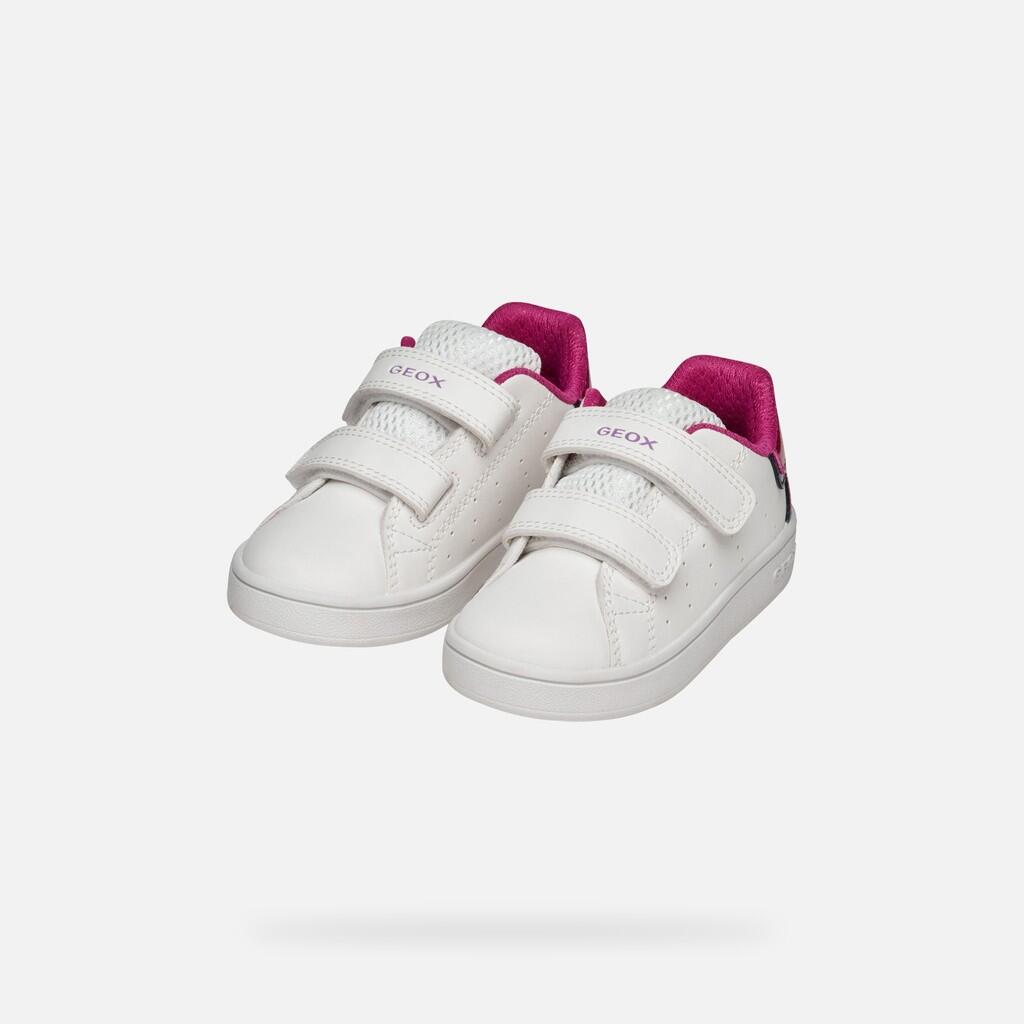 Baskets Bébé Fille B ECLYPER GIRL Blanc/Fuchsia 3/7