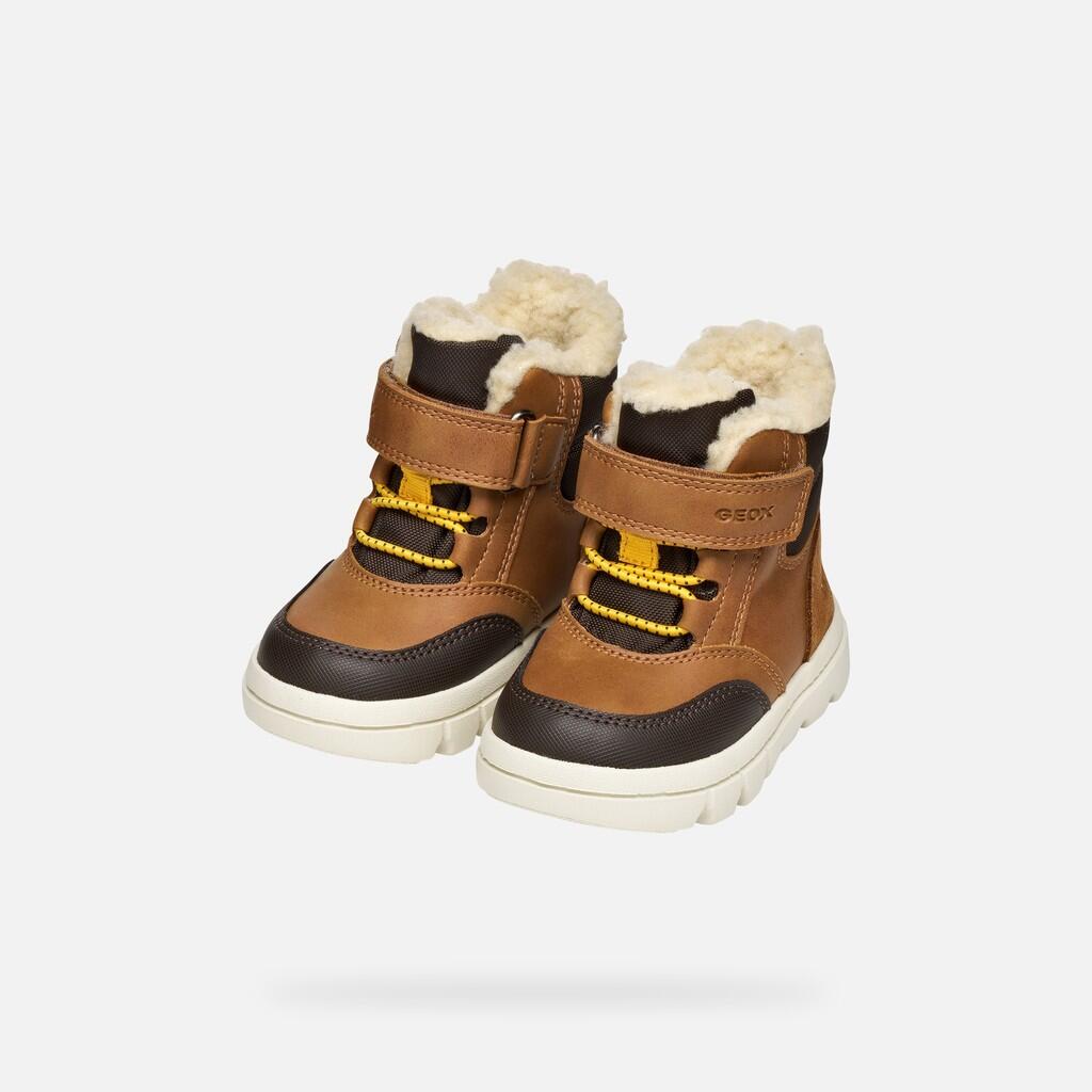 Bottines Bébé Garçon B WILLABOOM BOY B ABX Tabac/Marron Foncé 3/7