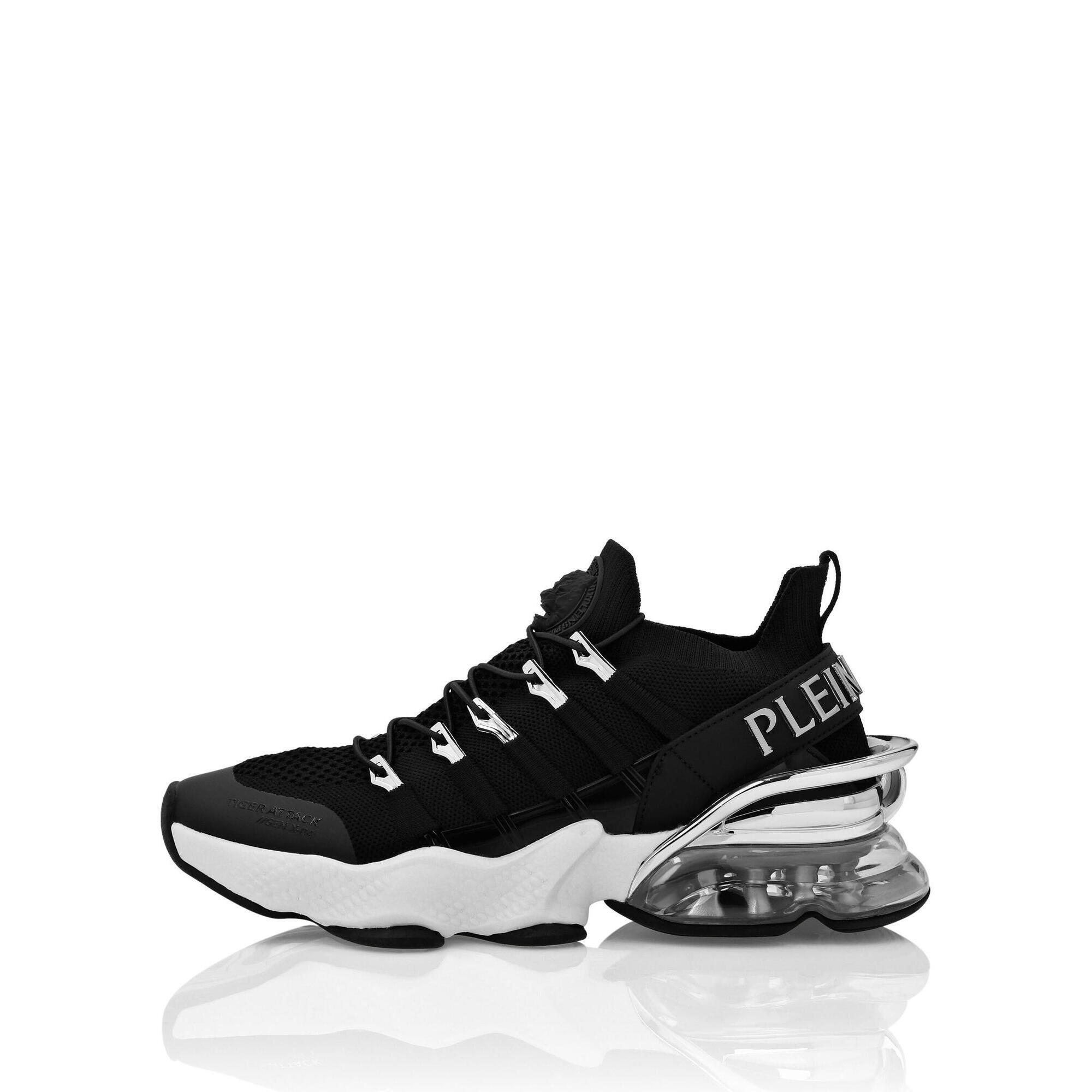 Plein Sport - Baskets De Course Tiger Attack//gen.x.4 - Chaussures De Sport - Blanc|noir - Decathlon