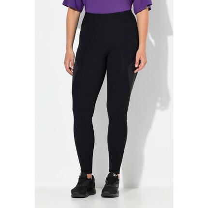 Damskie Legginsy funkcyjne prążkowany dżersej kieszeń na zamek z recyklingu