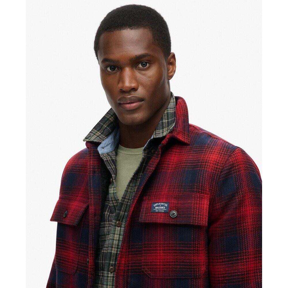 Surchemise à carreaux zippée en laine avec doublure en polaire Superdry 5/6