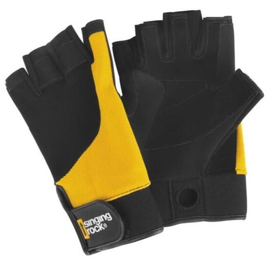 Kletterhandschuhe Singing Rock Falconer 3/4 Leder und Synthetik leicht S M L