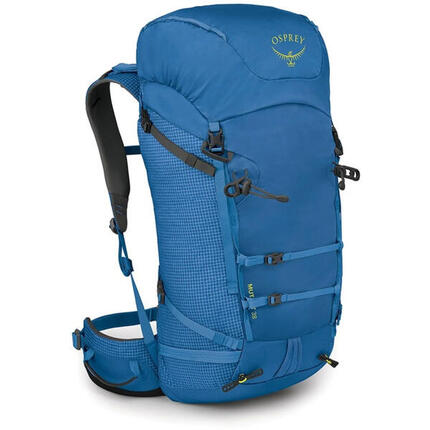 Sac à dos Osprey Mutant 38 M/L bleu, nylon 210D recyclé, plaque dorsale amovible