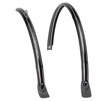 Eurofender mudguard set 46 mm for 28" wheels, no rod, black.