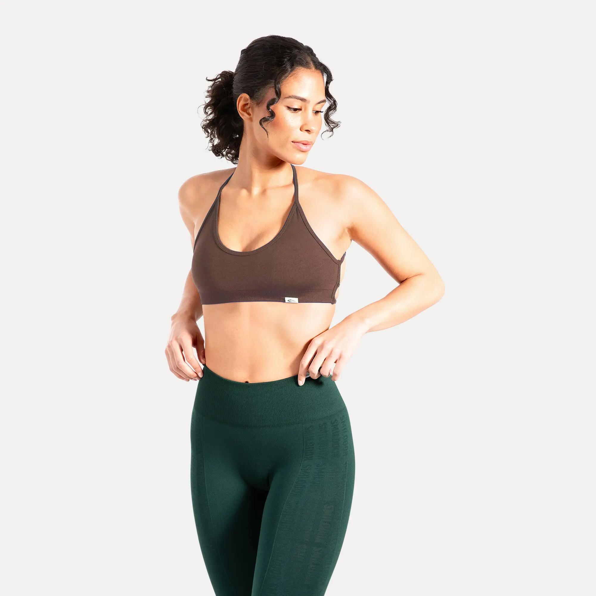 Damen Sport BH Sena Dunkelbraun 2/5