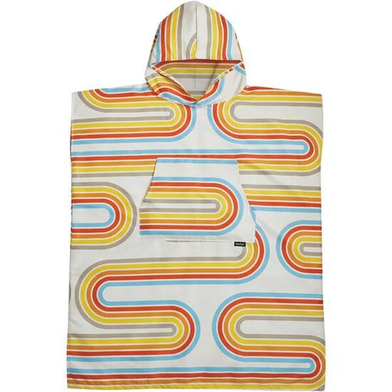 Poncho vestiaire Towl Retro Curve 85% recyclé absorbant, 3 poches kangourou
