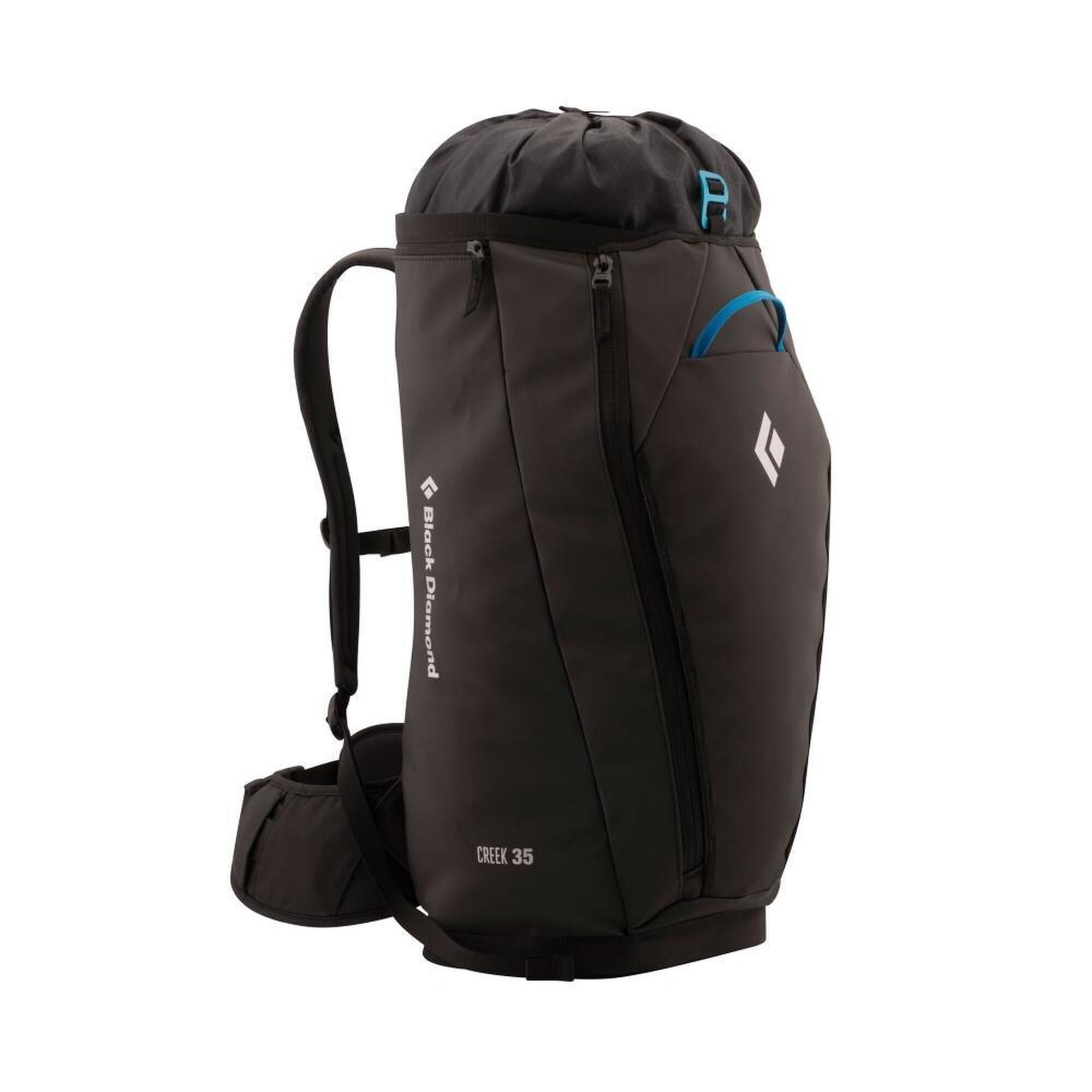 Black Diamond - Sac À Dos D’escalade Black Diamond Creek 35 L Étanche, Bretelles Rembourrées - Sac À Dos - Noir - 42 M/l - Decathlon