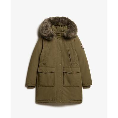 Vrouwen parka met nepbont superdry everest