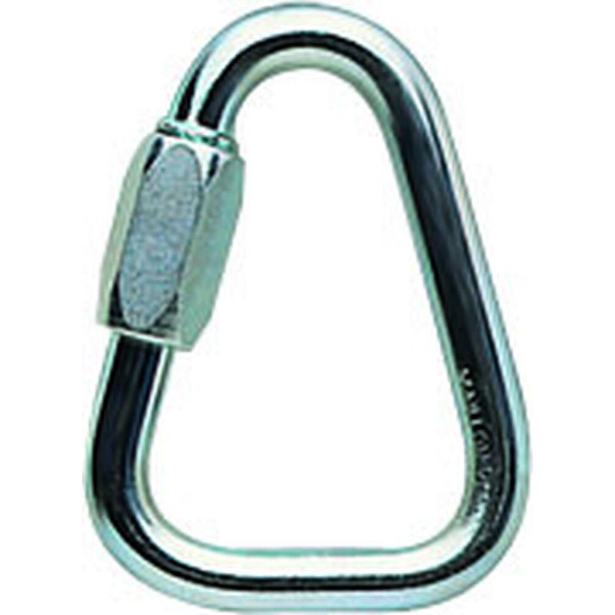 Petzl - Maillon Rapide Petzl Delta 10 Mm Vissé Acier Fermeture Amarrage - Mousqueton - Gris - No Size - Decathlon