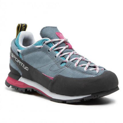 Chaussures d'approche La Sportiva Boulder X Woman cuir velours Slate/Red Plum