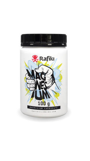 Magnesium Rafiki 100 g Pulver Dose mit Schraubverschluss, feine Textur