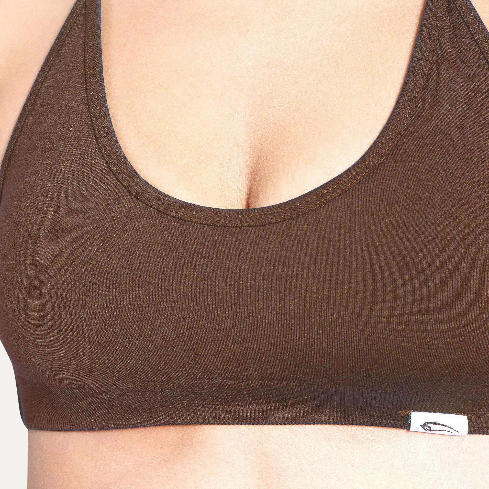 Damen Sport BH Sena Dunkelbraun 4/5