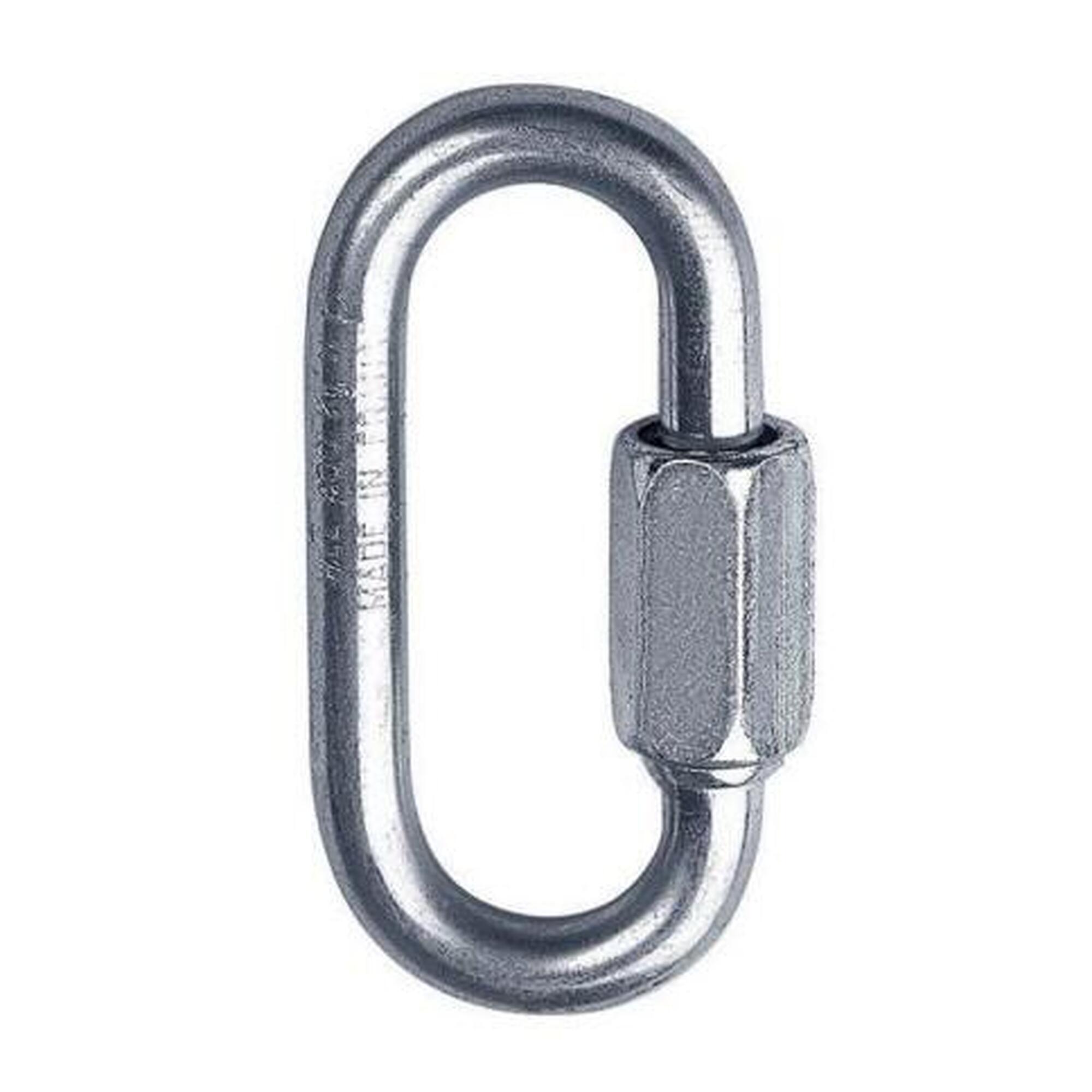 Singing Rock - Singing Rock Maillon Ovale Acier Galvanisé 6 Mm Verrouillage Vis 4 Kn 35 G - Mousqueton - Gris - No Size - Decathlon