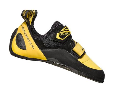 Scarpette arrampicata La Sportiva Katana EU38.5 giallo-nero suola aderente