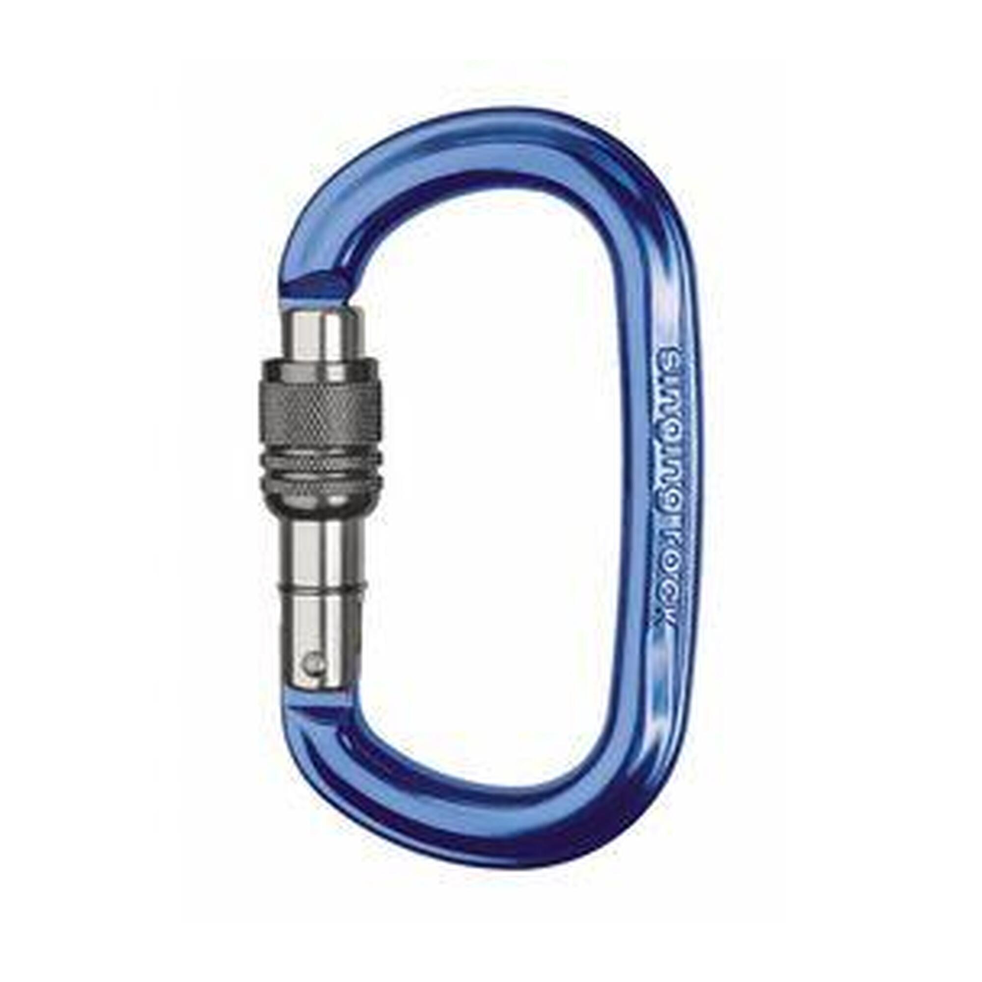 Singing Rock - Mousqueton Ovale Singing Rock Ozone Screw Lock Bleu 21 Mm - Mousqueton D'Escalade - Bleu - No Size - Decathlon