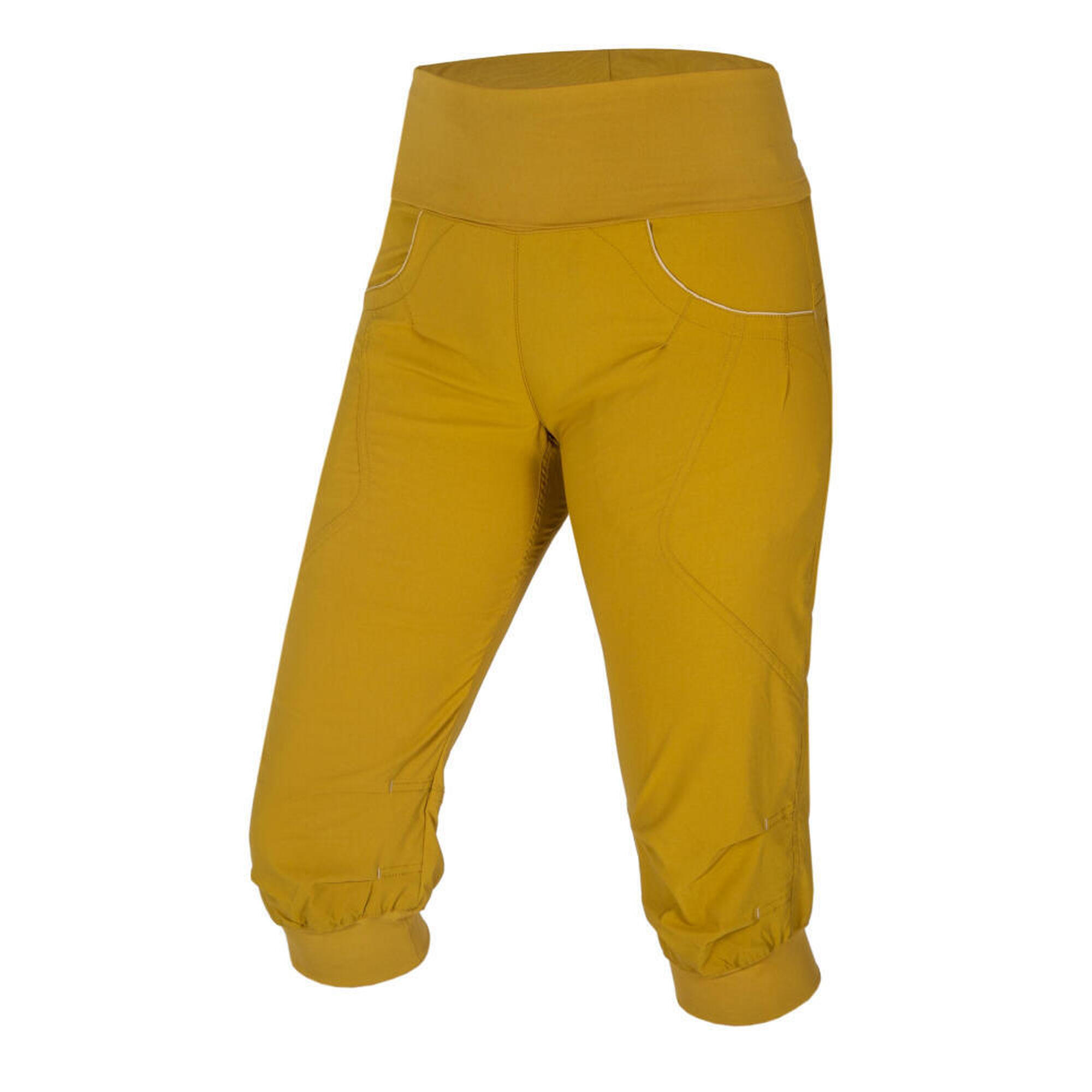 Ocun - Short Femme Ocún Noya Jaune Ultraléger Stretch Séchage Rapide Ceinture Élastique - Short - Jaune - Decathlon