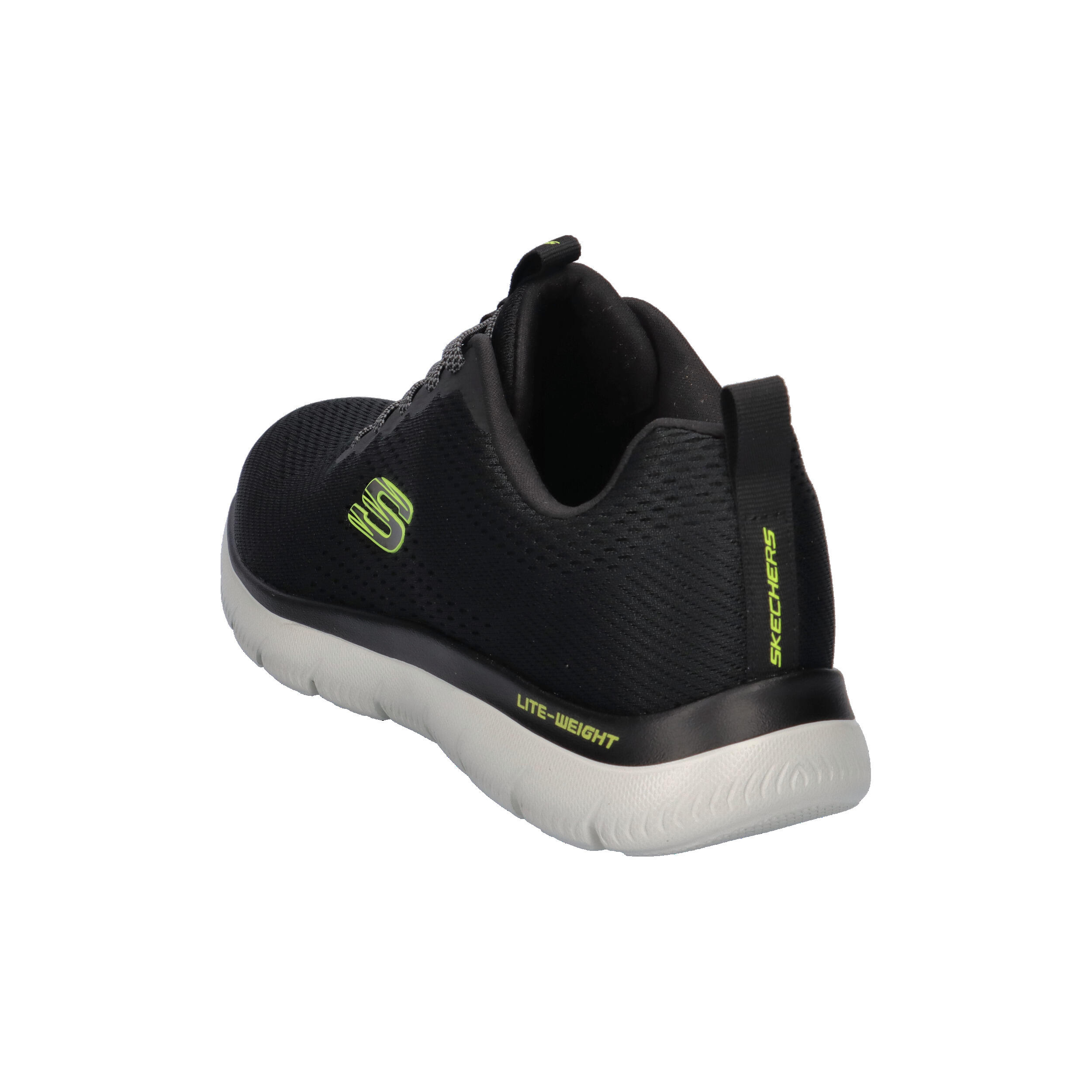 Skechers Herren Summits Eckler Slip-ins Sneaker 232963 BKLM Black/Lime 12/15