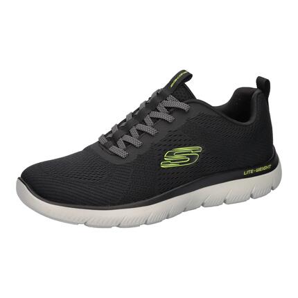 Skechers Herren Summits Eckler Slip-ins Sneaker 232963 BKLM Black/Lime