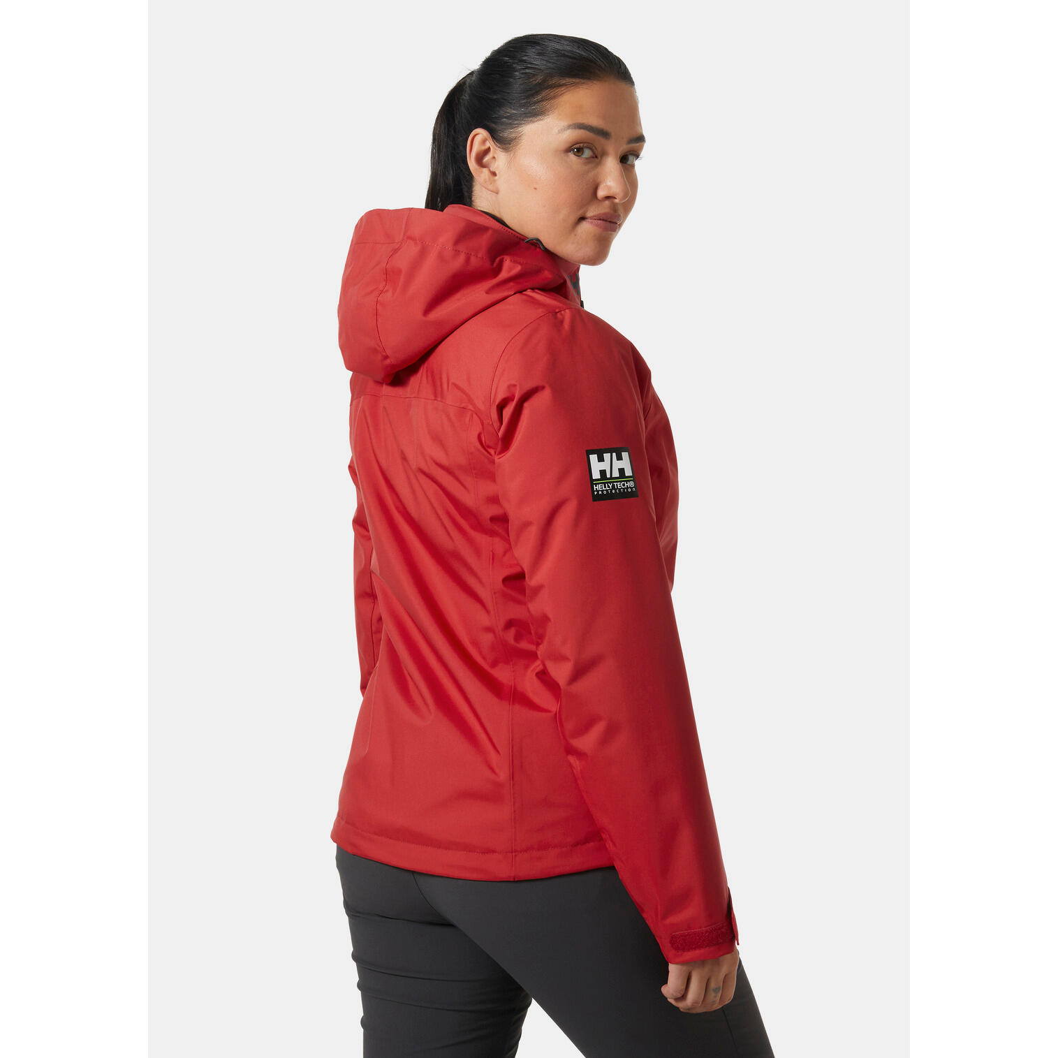 Casaco impermeável com capuz intermédio para mulher Helly Hansen Crew 2.0 3/7