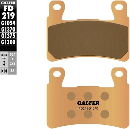 Galfer remblokken fd219 brake pad fd219 g1370 sint. metal street