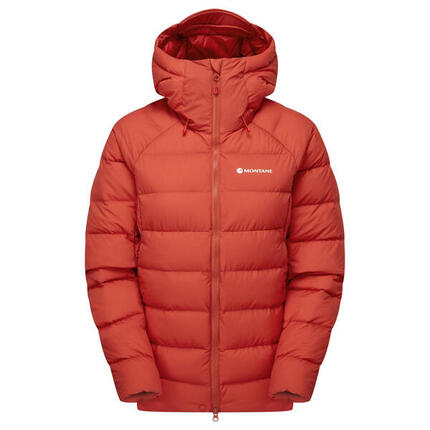 Veste duvet femme Montane Resolve XT saffron red M capuche intégrée déperlante