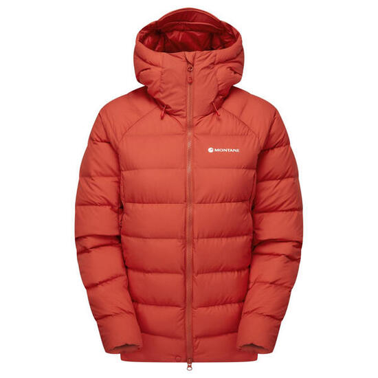 Veste duvet femme Montane Resolve XT saffron red M capuche intégrée déperlante