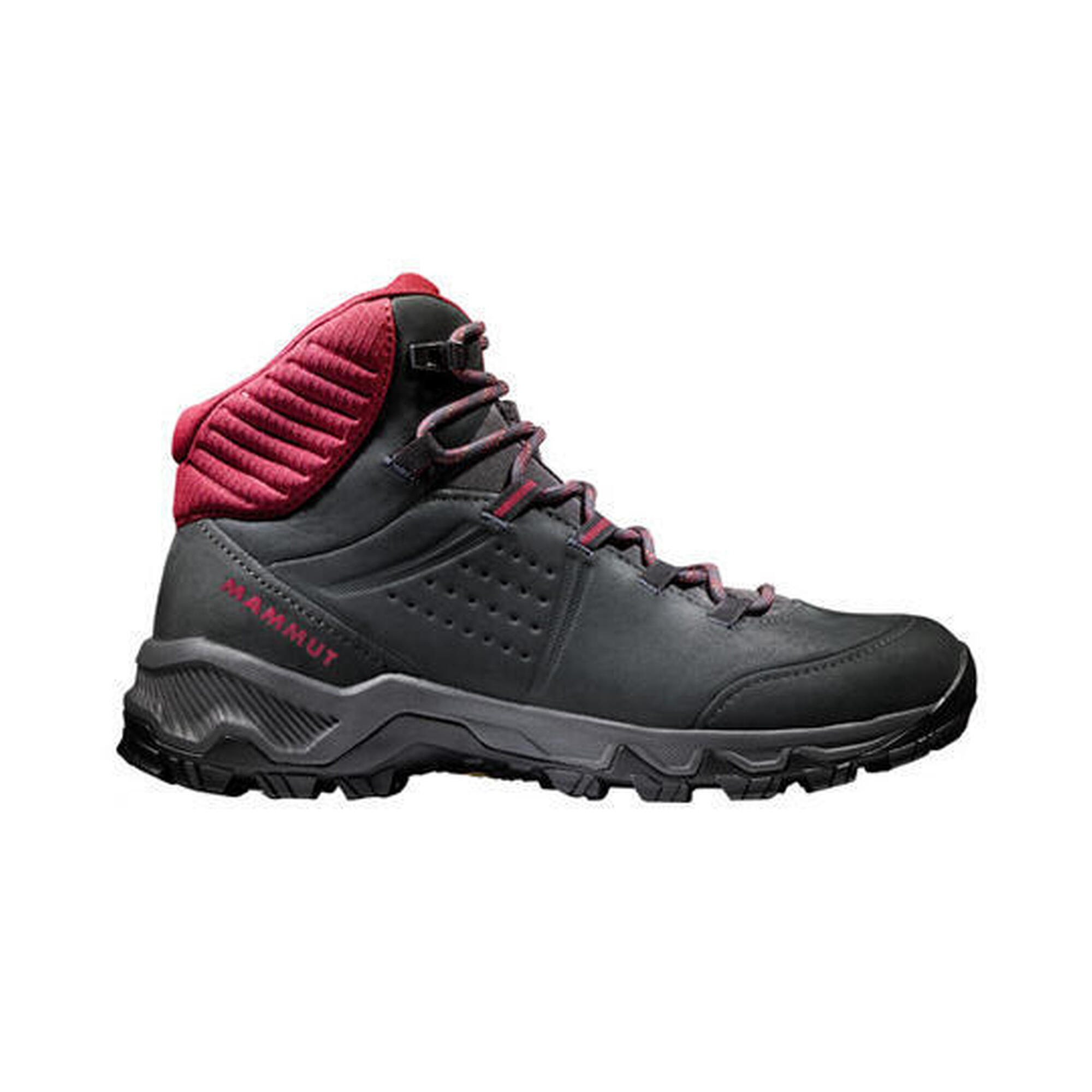 Mammut - Chaussures Rando Femme Mammut Nova Iv Mid Gtx Nubuck Terracare - Bottes - Noir|rouge - Decathlon