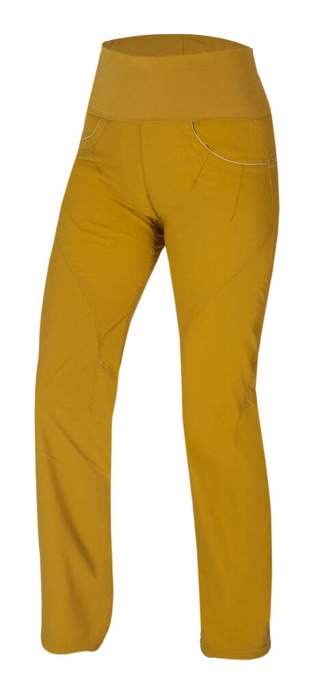 Pantalon d’escalade femme Ocún Noya ultraléger jaune tobacco séché 1/1
